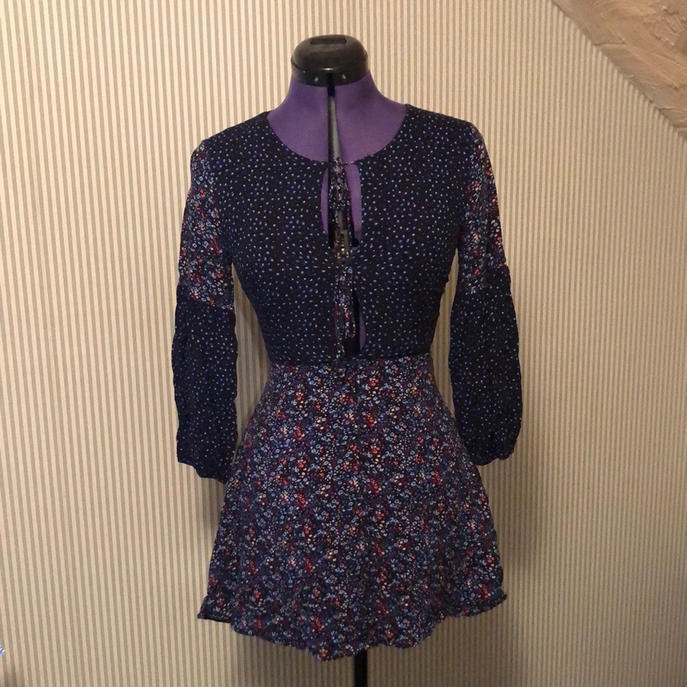 Long sleeve mini dress